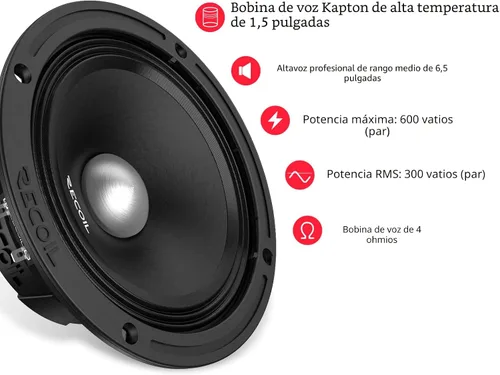 Vista 5 de RECOIL MS65-4P Altavoces de puerta de audio profesional de rango medio