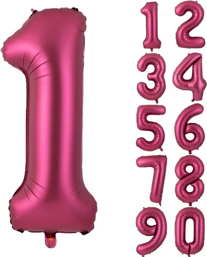Vista 85 de Globos gigantes de helio de aluminio de 40 pulgadas, color negro, globos digitales grandes del número 0 para decoración de fiesta de cumpleaños