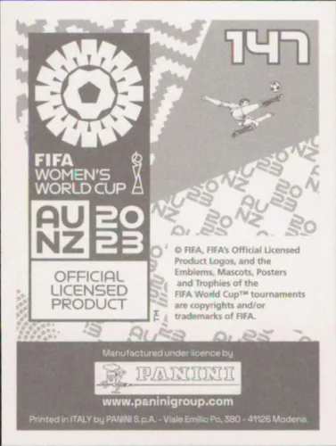 Vista 2 de Pegatinas de la Copa Mundial Femenina de Panini FIFA #147 Ivana Andrés España Mini Pegatina Futbol Fútbol 2023