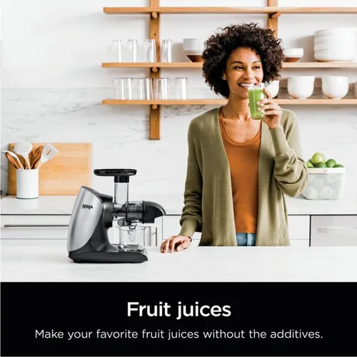 Vista 6 de Ninja Cold Press Juicer Pro - Potente exprimidor lento - Cloud Silver JC100 (renovado)