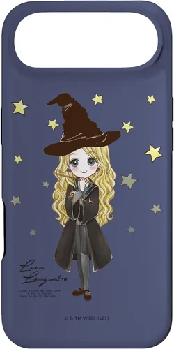 Vista 27 de Funda para iPhone 16 Harry Potter Luna Lovegood con cita y estrellas
