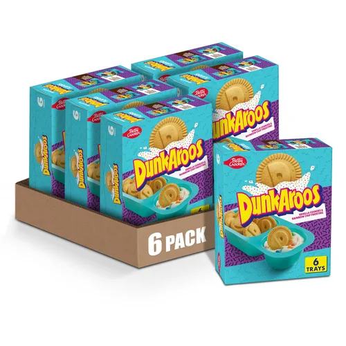 Vista 5 de DunkAroos - Galletas de chocolate y glaseado de chocolate doble, 6 unidades (paquete de 6)