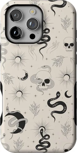 Vista 52 de Casely - Funda protectora para iPhone 16 Pro, diseño All Smiles, sticker de cara sonriente, colección Bold, compatible con MagSafe