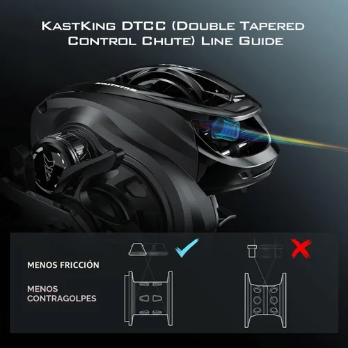 Vista 3 de KastKing Zephyr Baitcasting Fishing Reels with 7.2:1 Gear Ratio