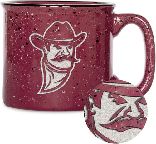 Vista 144 de Rico Industries NCAA Speckle 12oz Laser Engraved Campfire Mug