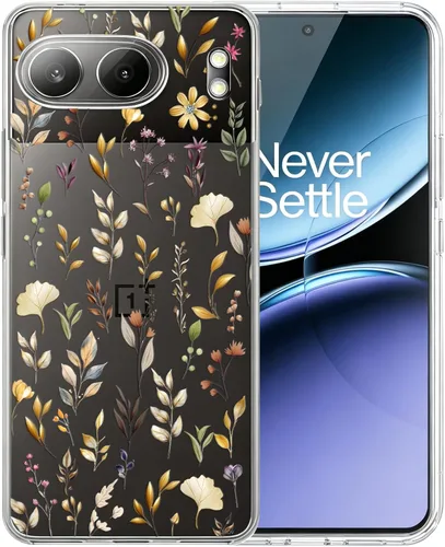 Vista 20 de Unov Funda para OnePlus Nord 4 5G, ramo de flores Patrón en relieve transparente, antideslizante, protector delgado a prueba de golpes, TPU