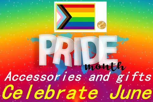 Vista 7 de Metal rectangular Progreso Pride Pin Rainbow Gay Flag LGBTQ Inclusive Progressive Pines de Solapa para ropa Mochila Decoración Mes del Orgullo