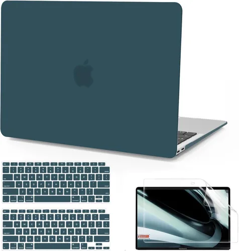 Vista 10 de B BELK Funda compatible con MacBook Air de 13 pulgadas 2022 2021 2020 2019 2018 A2337 M1 A2179 A1932 Touch ID, carcasa rígida de plástico mate