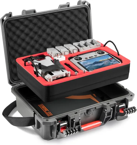 Vista 8 de STARTRC Mini 4 Pro Funda de Transporte Dura Impermeable para DJI Mini 3 Pro/3 Accesorios, Estuche de Viaje para Fly More Combo