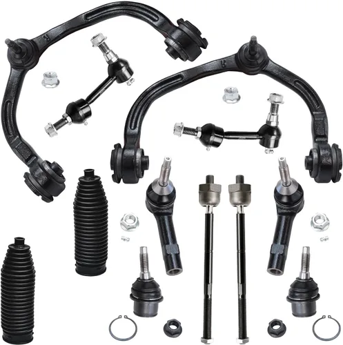 Vista 34 de Detroit Axle - Kit de extremo de 12 piezas para Ford Explorer Mercury Mountaineer 1998-2001 1999 2000, 2 brazos de control delanteros superiores