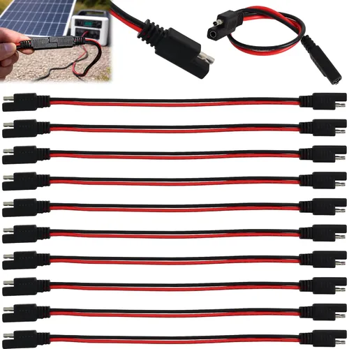 Vista 2 de Paquete de 5 mazos de cables SAE calibre 12, conector de 12 V