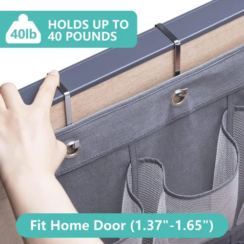 Vista 4 de MISSLO Organizador de zapatos colgante con 28 bolsillos grandes y 28 bolsillos grandes para colgar zapatos, puerta, zapatillas, organizador