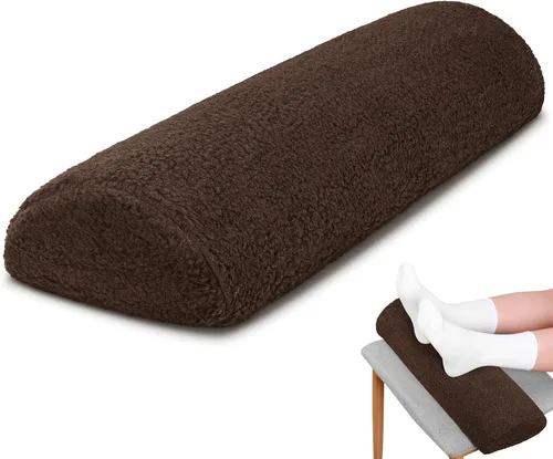 Vista 12 de Sintuff Almohada de apoyo para piernas con funda para sofá, almohada de descanso de pies con forma de media luna, almohada debajo de la rodilla