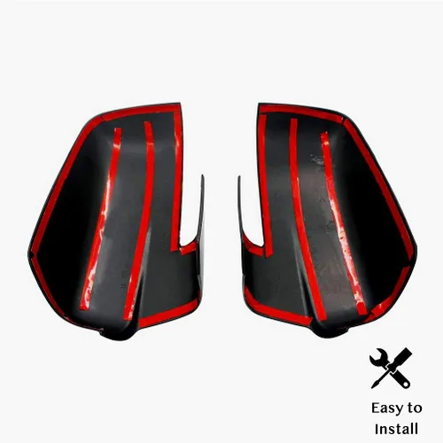 Vista 4 de Cubierta de espejo con recortes de señal de giro, color negro brillante para Dodge Ram 2500/3500/HD 2013-2018 Dodge Ram 1500 2013-2018