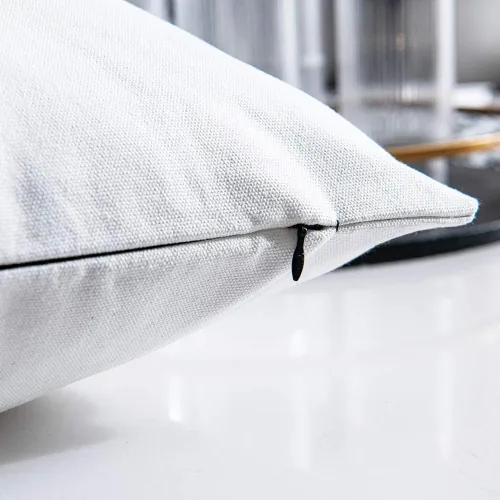 Vista 6 de DEZENE Fundas de Almohada Decorativas de Cuero Sintético y Algodón para Sofá Cama Sofá, Juego de 2 de 12 x 20 pulgadas Modernas Cuadradas Negro