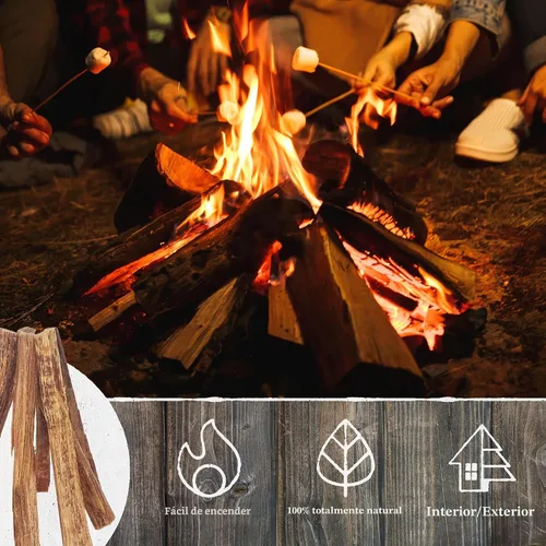 Vista 2 de Fatwood - Palos de inicio de fuego, caja de 10 libras, para interiores o exteriores, 100% naturales, iniciadores de fuego de pino para fogatas