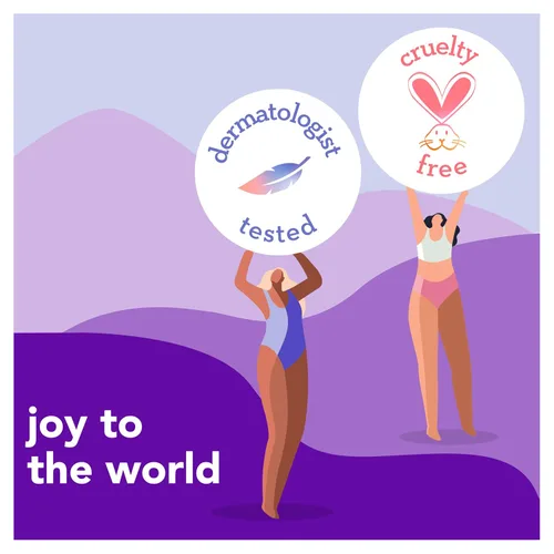 Vista 5 de joy Lubrastrip - Recambios de cuchilla de afeitar para mujer, 12 unidades, morado, para ayudar a evitar la irritación de la piel