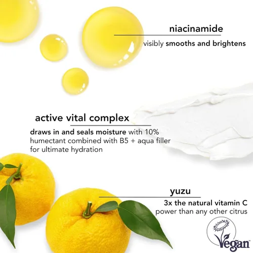Vista 3 de Saturday Skin Yuzu - Bálsamo para ojos con vitamina C, crema iluminadora para debajo de los ojos apretados, niacinamida coreana, cafeína