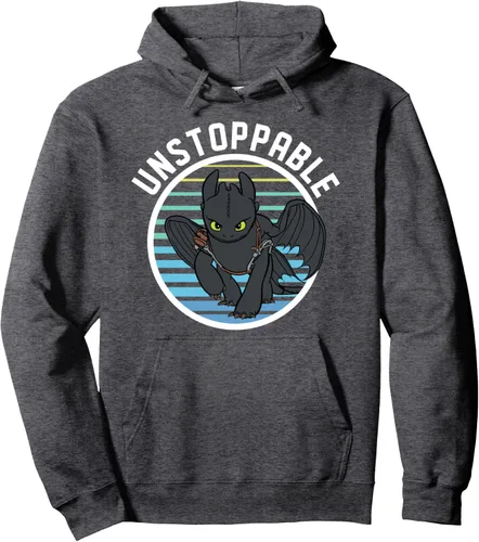 Vista 5 de How to Train Your Dragon 3 Hidden World - Sudadera con capucha imparable, Negro, S
