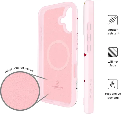 Vista 152 de VELVET CAVIAR Funda para iPhone 15, compatible con MagSafe, probada contra caídas de 10 pies, fundas protectoras de diseño, leopardo color rosa