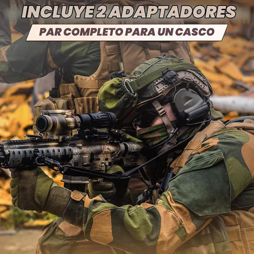 Vista 9 de Adaptador de riel ARC para auriculares tácticos – Compatible con Peltor Comtac II/III, Earmor M31/M32, Sordin – Se ajusta a cascos FAST, MICH, EXFIL