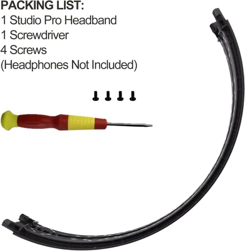 Vista 6 de Aiivioll Studio Pro Diadema para Studio Pro 2023 (Modelo A2924) y Studio 3 (Modelo A1914) Auriculares inalámbricos Bluetooth Studio Pro Kit de Negro