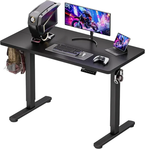 Vista 13 de BIZUM - Escritorio de pie eléctrico de 40x24 pulgadas con ajuste de altura y configuraciones de memoria, escritorio ergonómico para sentarse o estar
