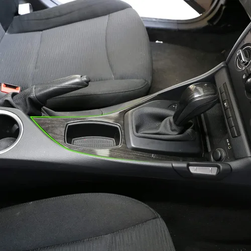 Vista 4 de YIWANG Cubierta de panel de decoración de palanca de cambios de consola central de ABS cromada para BMW X1 E84 2013-2015 Accesorios para automóvil