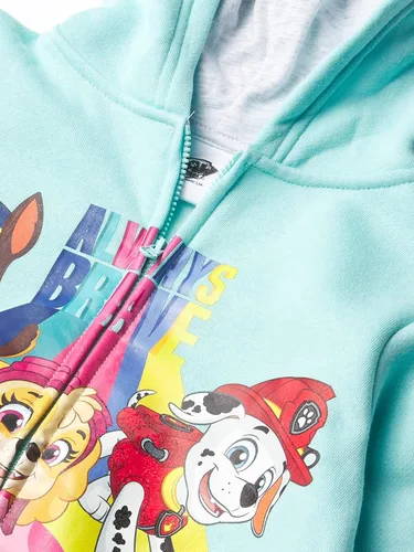 Vista 2 de Paw Patrol Sudadera con capucha gráfica con cremallera para niñas