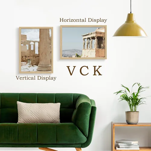 Vista 262 de VCK Marcos para póster de madera maciza de 22.375 x 34 pulgadas, marco de fotos A1 negro con montaje en pared, paquete de 3
