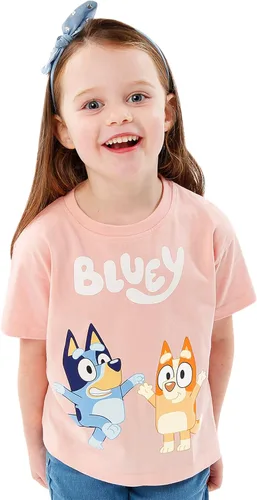 Vista 2 de Bluey Camisa para niñas Camiseta de Bingo para niñas Camiseta de manga corta para niñas Camiseta para niñas Tallas 18M a 6