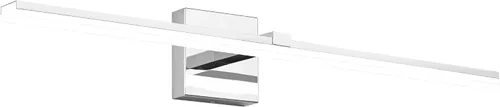 Vista 29 de Luz de tocador de baño negra de 32 pulgadas, LED moderna, 3CCT, regulable, 24 W, luminarias de baño sobre espejo 3000 K/4500 K/6000 K, 3