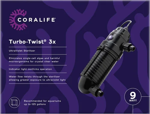 Vista 8 de Coralife Turbo-Twist 3X Esterilizador UV para acuario, hasta 125 galones