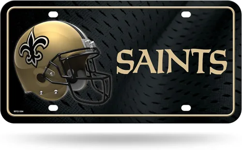 Vista 29 de Rico Industries Placa de matrícula de metal unisex para adultos de la NFL
