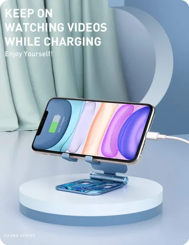 Vista 4 de i-Blason Soporte de teléfono celular para escritorio, soporte para teléfono celular, se adapta a todos los teléfonos inteligentes, iPhone 16, 15