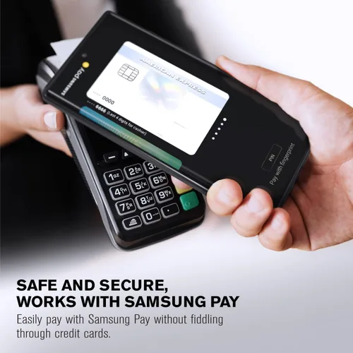 Vista 6 de VENA Funda tipo cartera compatible con Samsung Galaxy S22 Ultra (2022), vCommute (protección contra caídas de grado militar), funda de cuero
