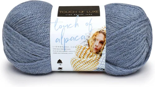 Vista 18 de Lion Brand Yarn Hilo Touch of Alpaca (1 madeja), color negro
