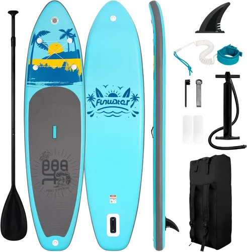 Vista 17 de FunWater Inflatable Stand Up Paddle Board with Premium SUP Paddleboard Accessories, Anti-Slip EVA Deck, 11'6''/11'/10'6'' Paddle Boards for Adults &
