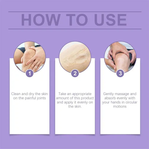 Vista 4 de 2 unidades de gel morado para articulaciones, crema de masaje relajante, actividades articulares en todo el cuerpo, alivia las rodillas, el lumbar