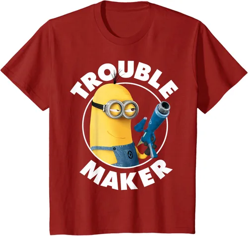 Vista 74 de Despicable Me Minions Kevin Fabricante de Problemas Gráfico Camiseta Negro