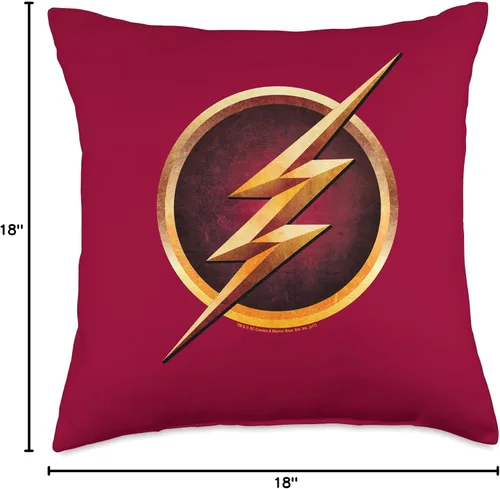 Vista 4 de The Flash TV Series - Cojín para el pecho, 18.0 x 18.0 in, multicolor