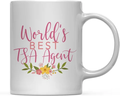 Vista 104 de Andaz Press Taza de café de 11 oz, regalo de broma de la mejor abbuela del mundo, diseño floral, paquete de 1