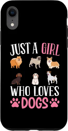 Vista 8 de Funda para iPhone 14 Just A Girl Who Loves Dogs Dog Girl