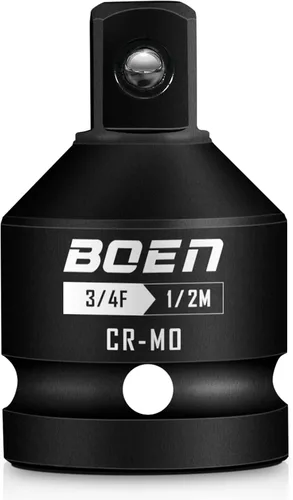 Vista 8 de BOEN Adaptador de enchufe de impacto de 1 "F a 3/4 "M, acero Cr-Mo, juego de adaptadores de enchufe para conversiones de controlador de impacto