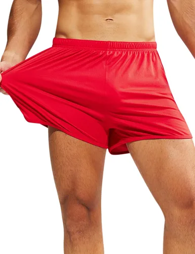 Vista 4 de MIER Men's 3''5'' Athletic Running Shorts with Liner Quick Dry Active Lightweight Gym Sports Workout Shorts for Men