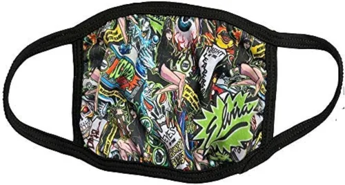 Vista 9 de kreepsville 666 Máscara facial de moda para disfraz y tocador