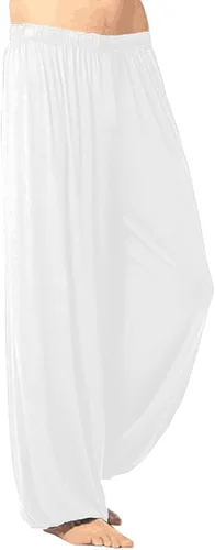 Vista 2 de Rela Bota Pantalones de yoga de moda para hombre, pantalones casuales con cintura elástica, pijamas holgados, pantalones harén
