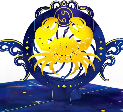 Vista 8 de Lovepop Tarjeta emergente de cumpleaños del zodiaco Capricornio, 5 x 7 pulgadas, tarjeta de cumpleaños para mujer, tarjeta de felicitación emergente