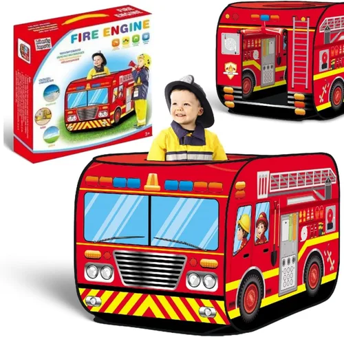 Vista 8 de Tienda de campaña desplegable para niños - Mi Primera casa de juegos plegable de vehículo para interiores y exteriores para niños pequeños, niños