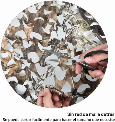 Vista 4 de Sitong - Rollo a granel de red de camuflaje para caza, decoración militar y sombrilla Árbol Camo Bionic 4